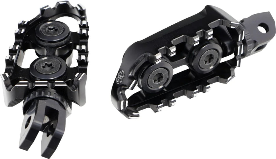 Gilles Tooling Tech-X Enduro Rider Footpegs Black (RGK-500-UF35-SET-B)