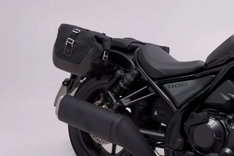 SW-Motech Legend Gear LC1 & LC 2 Side Bag System Brown Edition — Honda Rebel