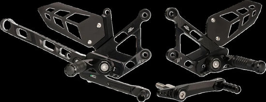Gilles Tooling MUE2 Adjustable Rearset Black (MUE2-Y02)