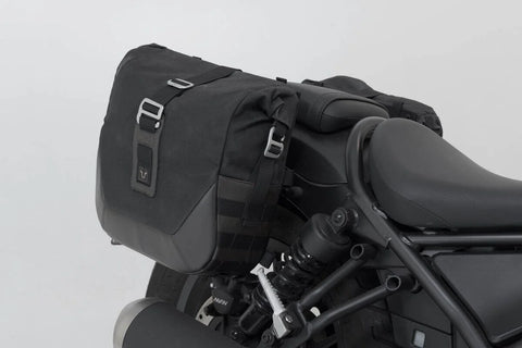 SW-Motech Legend Gear LC2 Side Bag System Brown Edition — Honda Rebel