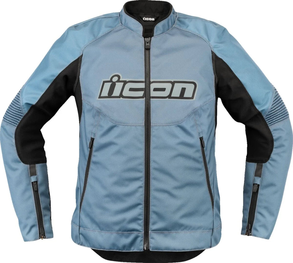 ICON Overlord 3 Women's Textile Jacket Black/Light Blue