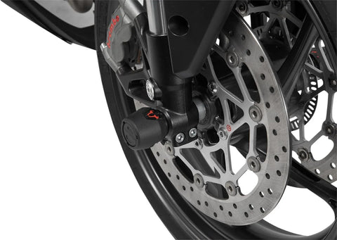SW-Motech Front Axle Slider Set Black Suzuki GSX-S1000 / F (15-).