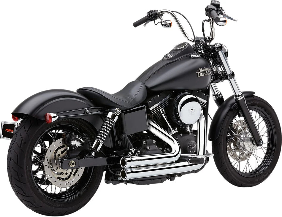 Cobra Speedster 909 Short 2-into-2 Exhaust System Chrome (6708)