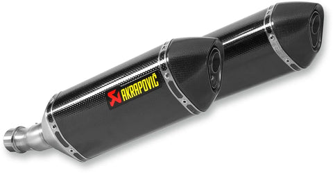 Akrapovic Slip-on Line Dual Muffler Carbon Kawasaki (S-K10SO18-HZC)