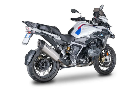 Spark Fighter Slip-on Muffler Full Titanium & Carbon End Cap, with Connecting Pipe (GBM0607TOM)