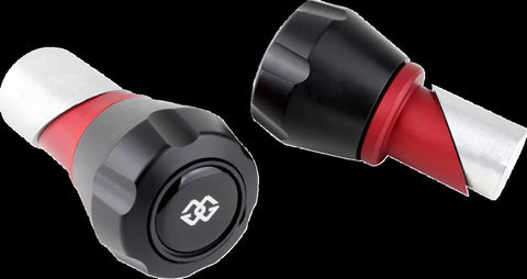 Gilles Tooling GTA Front Motorcycle Axle Protectors Black/Red (GTA-F-Y02)