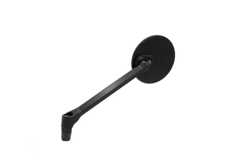 Gilles Tooling MOON Round Motorcycle Mirror Left Matt Black (M04-04-L-BD)