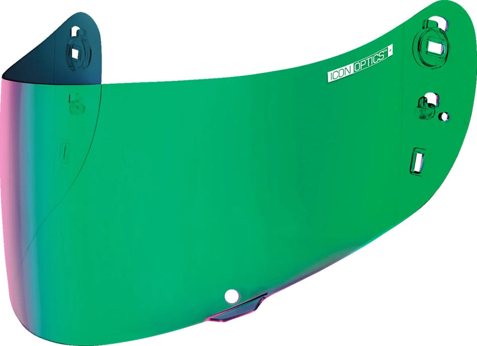 ICON Optics DOT Cashmoney Green Shield Visor