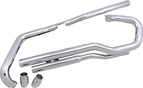 Cobra Slash Down Hot Rod Speedster Exhaust Chrome (1826)