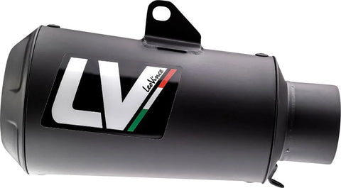 LeoVince LV-10 Full Black Slip-on Muffler Stainless Steel Ece Kawasaki (15239FB)