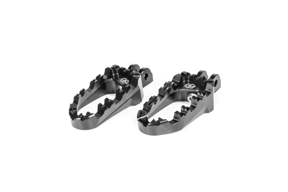 Gilles Tooling Pro-X Enduro Motorcycle Rider Footpegs Black (RGK-970-UF34-SET-B)