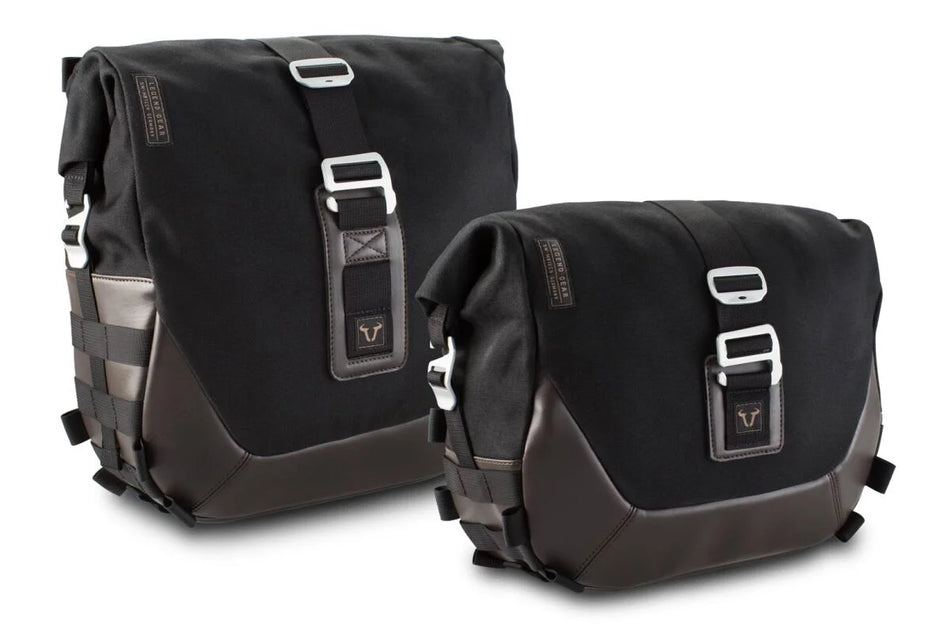SW-Motech Legend Gear LC1 & LC 2 Side Bag System Brown Edition — Royal Enfield Guerrilla