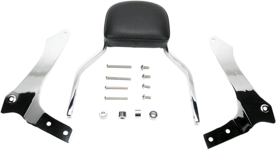Cobra Mini Square Sissy Bar Chrome with Pad (02-4765)