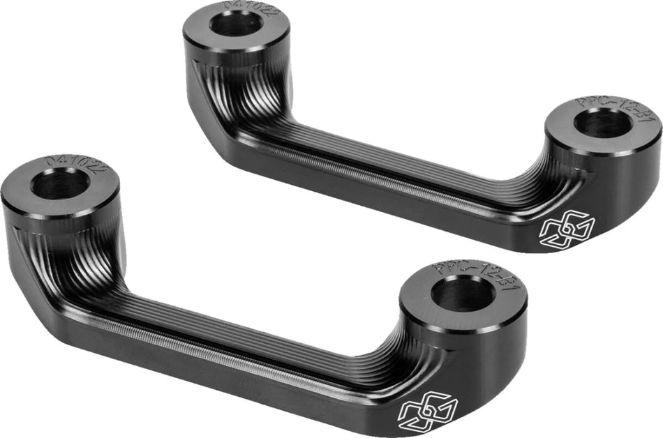 Gilles Tooling Motorcycle Pillion Peg Blanking Covers Black (PPC-12-KIT-B)