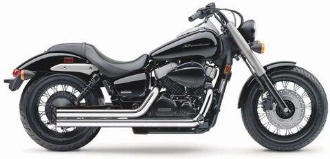 Cobra Street Rod 2-into-2 Straight-Cut Exhaust System Chrome (1724T)