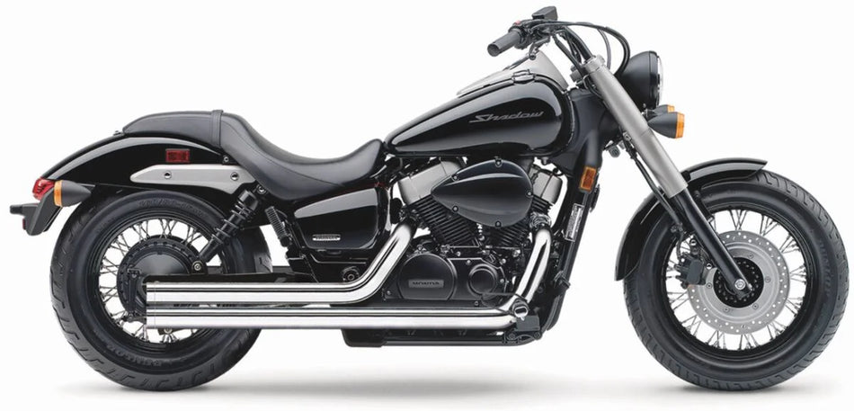 Cobra Street Rod 2-into-2 Straight-Cut Exhaust System Chrome (1724T)