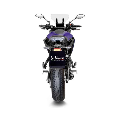 LeoVince LV One EVO Black Edition Stainless Steel Exhaust System with CAT Yamaha Tracer 7