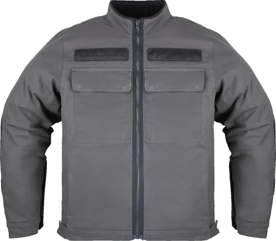 ICON Mototanker CE Textile Jacket Grey