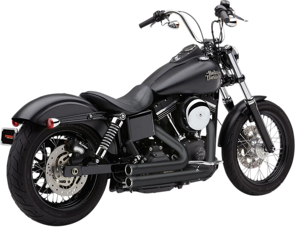 Cobra Speedster 909 Short 2-into-2 Exhaust System Black (6708B)