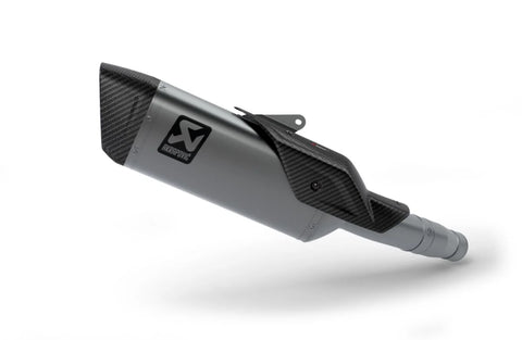 Akrapovic Slip-on Line Muffler (WITHOUT Valve) Titanium Carbon End Cap