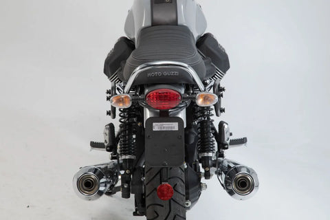 SW-Motech Legend Gear LC2 Side Bag System Black Edition — Moto Guzzi