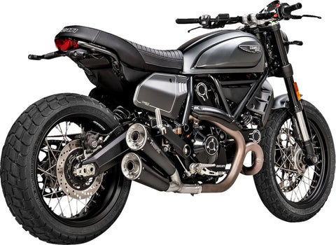 Akrapovic Slip-on Line Dual Muffler Black Stainless Steel