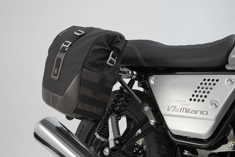 SW-Motech Legend Gear LC2 Side Bag System Brown Edition — Moto Guzzi (BC.HTA.17.595.20200)