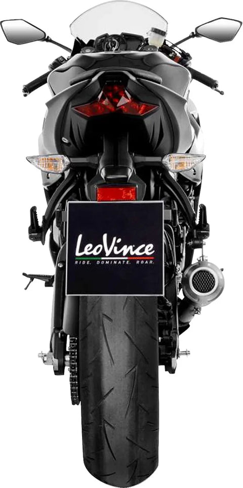 LeoVince Muffler LV10 Blk Kawasaki ZX6R