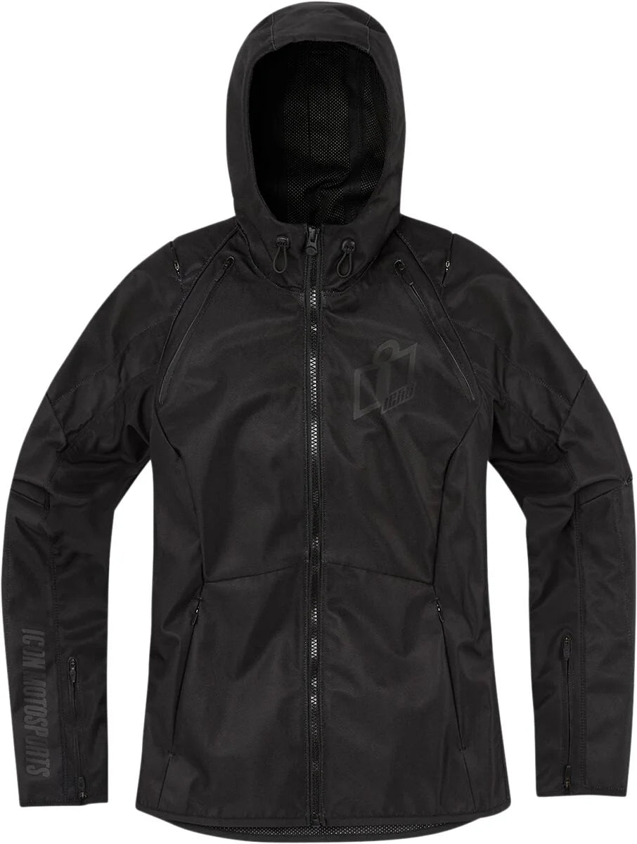 ICON Airform Women's Textile Jacket Black