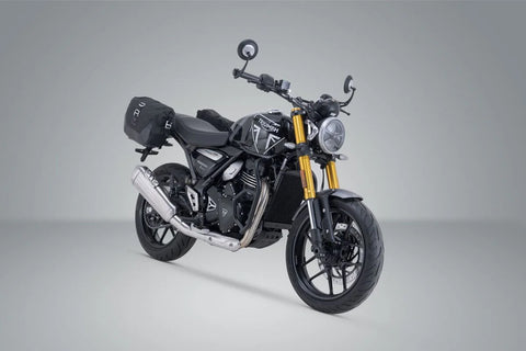 SW-Motech Legend Gear LC1 & LC 2 Side Bag System Black Edition — Triumph Scrambler X / Speed