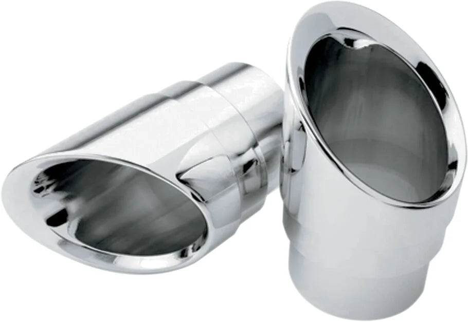 Cobra Slash Down Billet Exhaust Tip Chrome