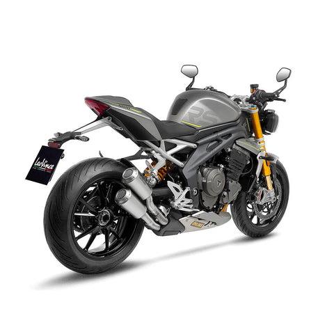 LeoVince LV-10 Dual Slip-on Muffler Stainless Steel Ece