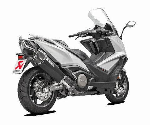 Akrapovic Slip-on Line Muffler Black Stainless Steel Carbon End Cap Kymco Ak 550 I