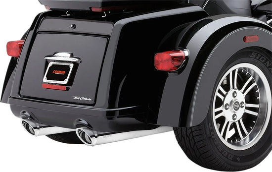 Cobra 3-3/4" Round Slip-on Mufflers Chrome