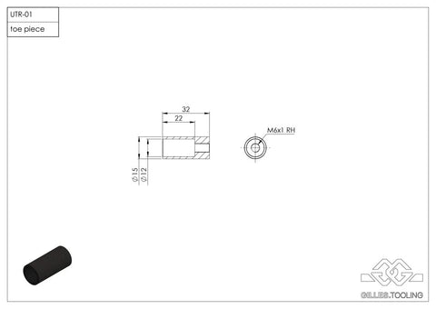Gilles Tooling Toe Piece Black