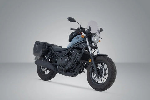 SW-Motech Legend Gear LC2 Side Bag System Brown Edition — Honda Rebel