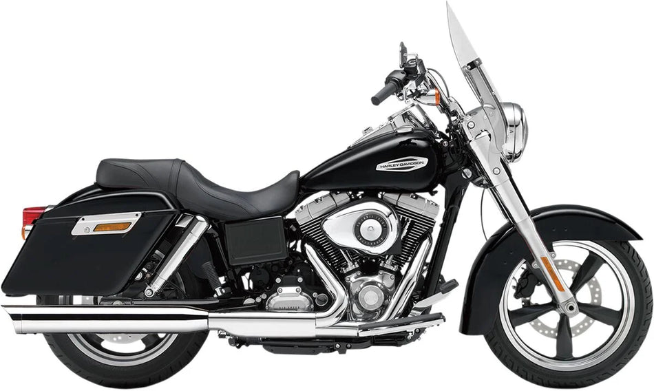 Cobra 4" Slip-on Muffler Chrome with Scalloped Tip