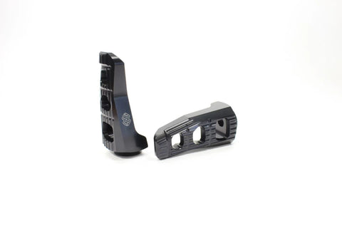 Gilles Tooling Touring Motorcycle Pillion Footpegs Black
