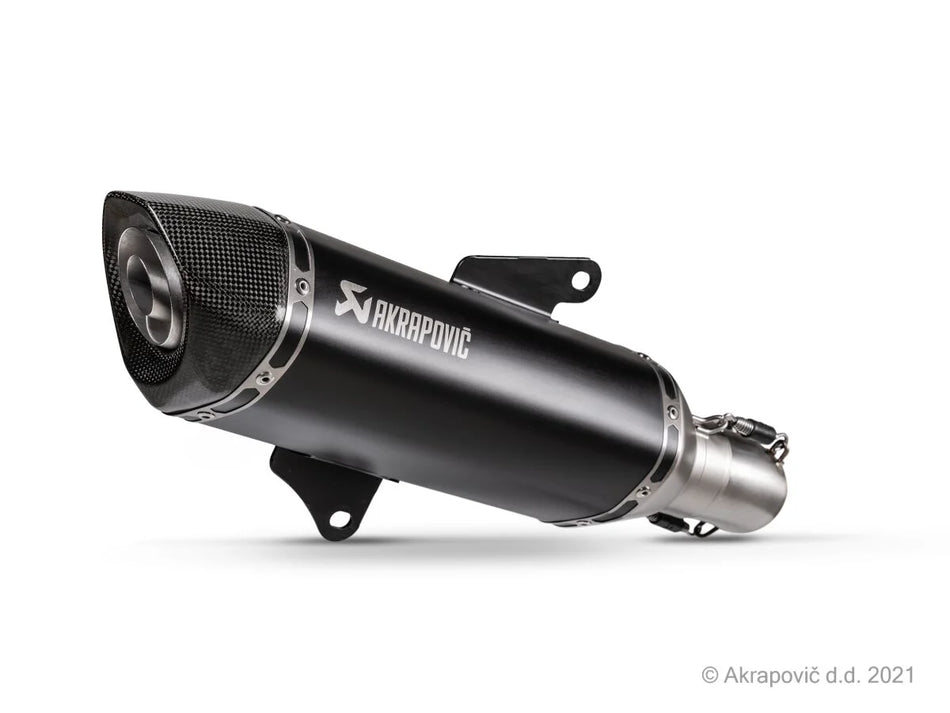 Akrapovic Slip-on Line Muffler Black Stainless Steel Carbon End Cap Honda ADV / Forza