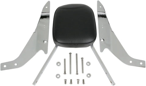 Cobra Square Sissy Bar Chrome with Pad