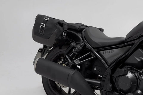 SW-Motech Legend Gear LC1 & LC 2 Side Bag System Black Edition — Honda Rebel