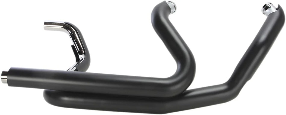 Cobra PowerPort Dual Headpipes Black with Dual Bungs