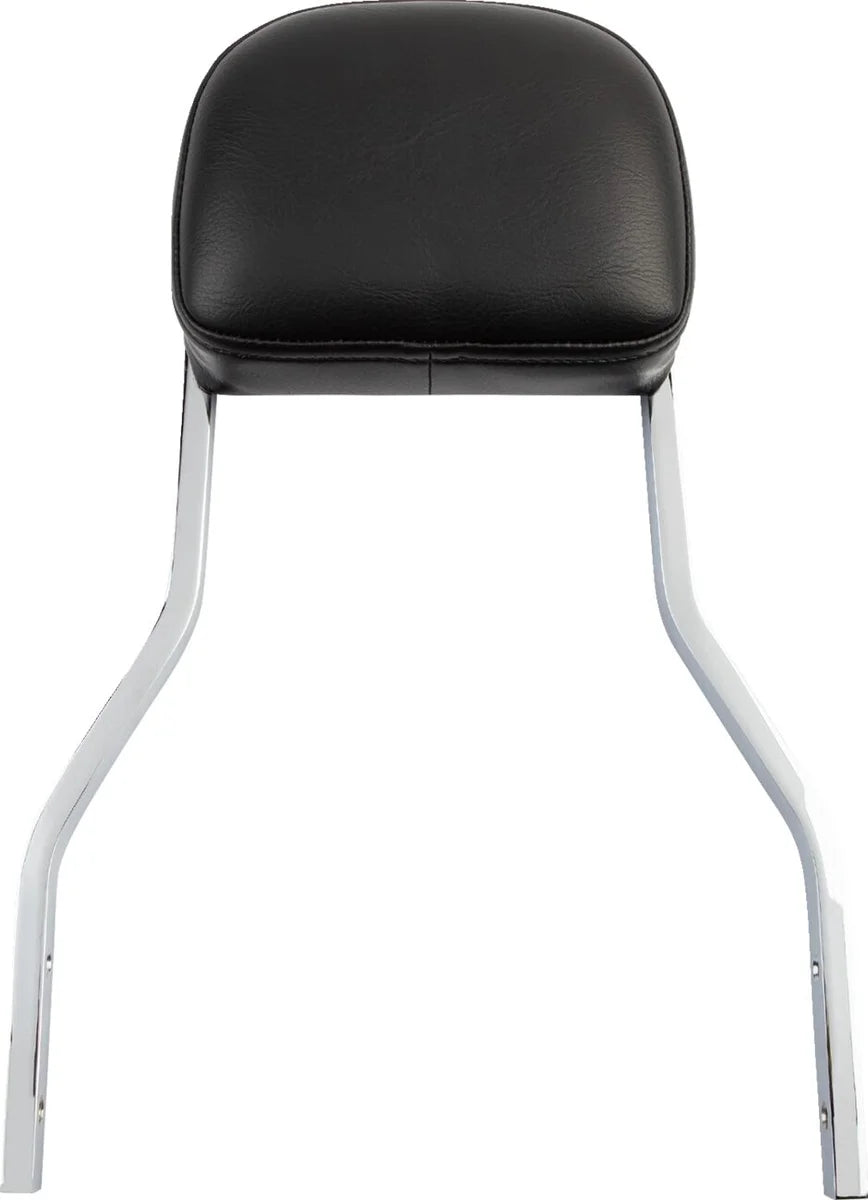 Cobra Short Square Sissy Bar Chrome with Pad (602-1204)