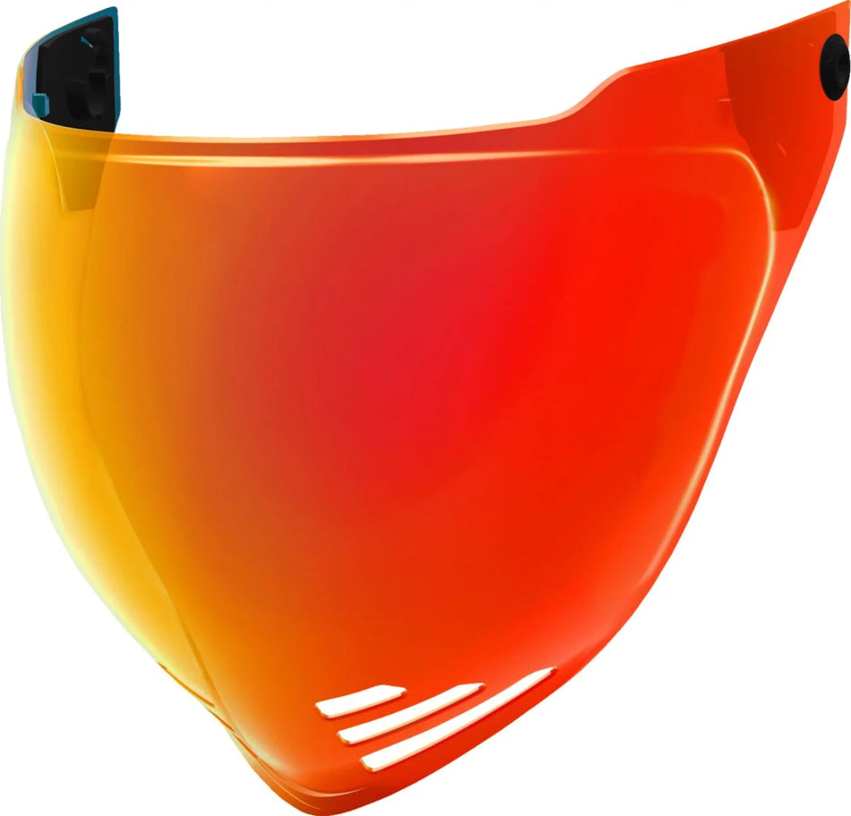 ICON Domain DOT Calypso Red Bubble Shield Visor