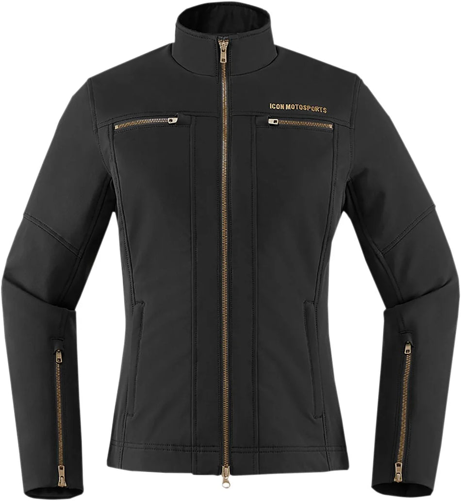 ICON Hella2 Women's Textile Jacket Black