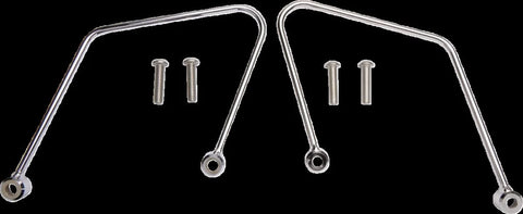 Cobra Saddlebag Support Brackets Chrome (02-6111)
