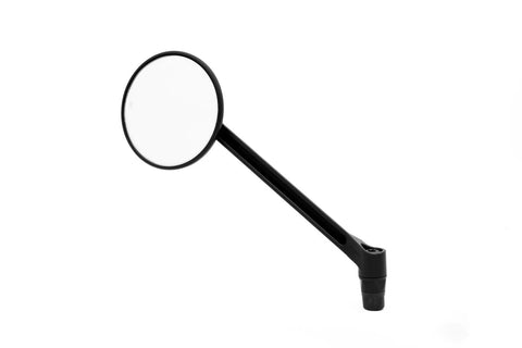 Gilles Tooling MOON Round Motorcycle Mirror Left Matt Black (M04-04-L-BD)
