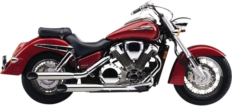 Cobra Slip-on Mufflers Chrome with Slash Cut Tip (1176SC)