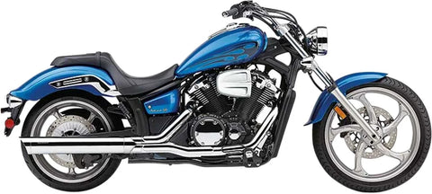 Cobra 4" Scalloped Slip-on Mufflers Chrome (2270)