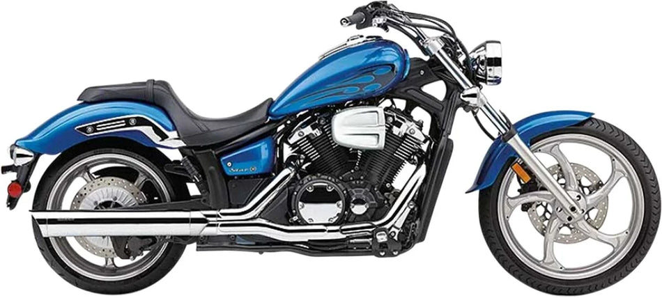 Cobra 4" Scalloped Slip-on Mufflers Chrome (2270)